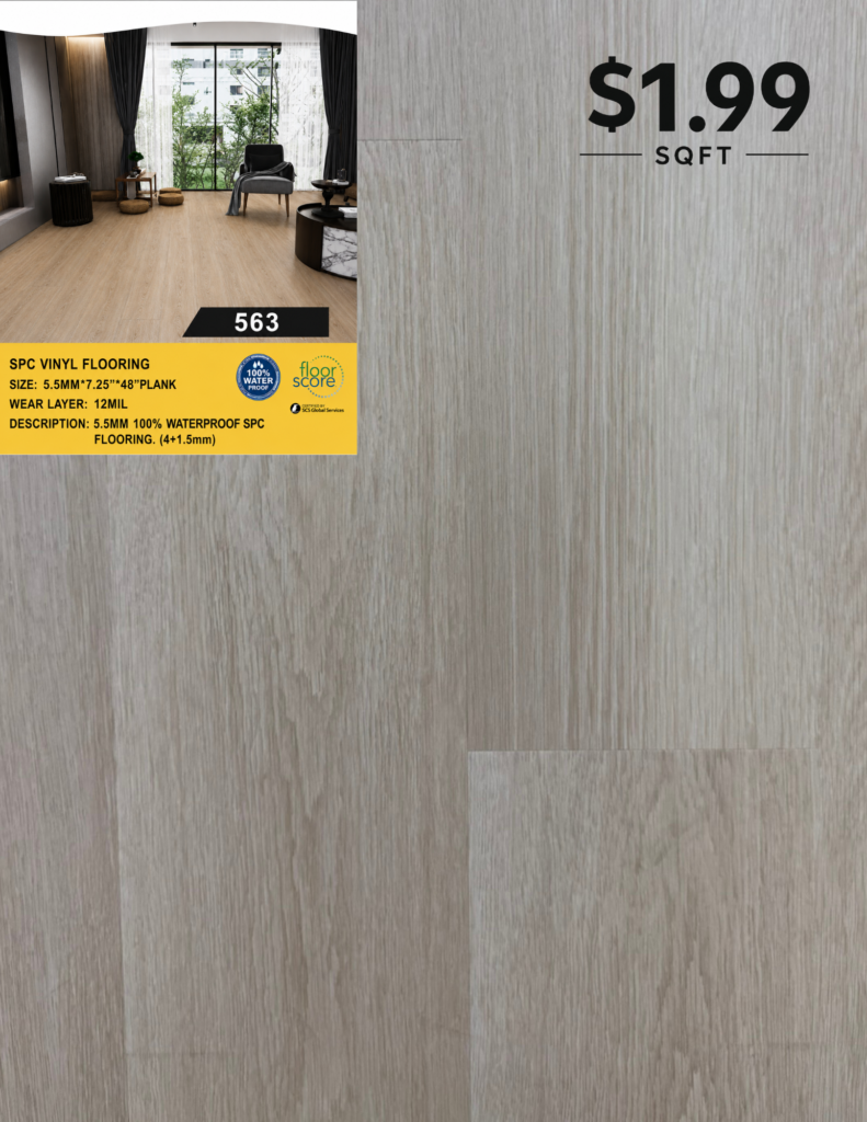563 5.5 MM premium SPC flooring color sample