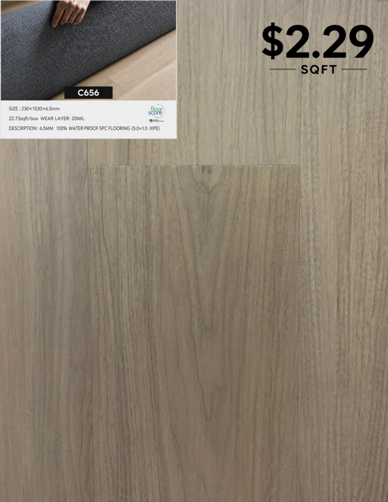 C656 6.5 MM premium SPC flooring color sample