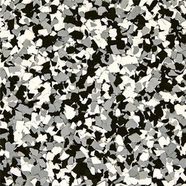 Domino decorative vinyl flake color sample