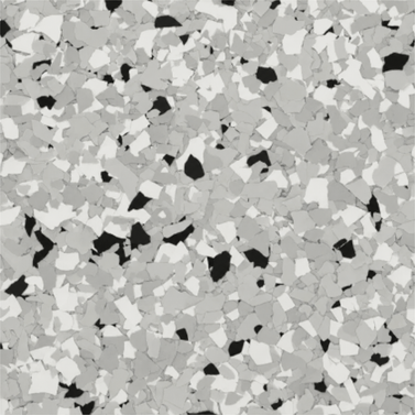 Feather Gray decorative vinyl flake color sample