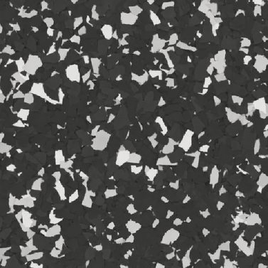 Raven decorative flake sample