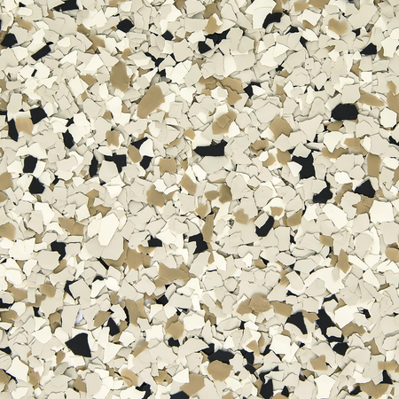 Shoreline decorative vinyl flake color sample